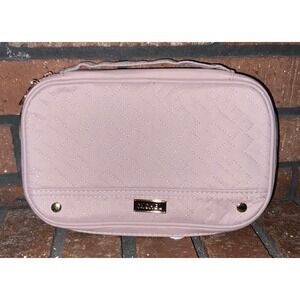 Nishel Pink Quilted Travel Beauty Bag Makeup Organizer‎
